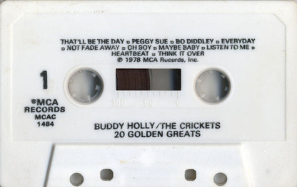 Buddy Holly & The Crickets (2) : 20 Golden Greats (Cass, Comp, RE, Whi)