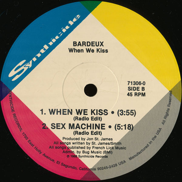 Bardeux : When We Kiss (12")
