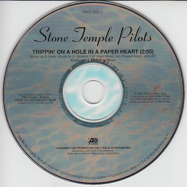 Stone Temple Pilots : Trippin' On A Hole In A Paper Heart (CD, Single, Promo)