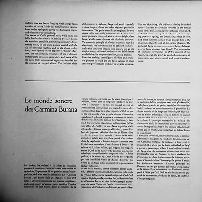 Carl Orff - Gundula Janowitz · Gerhard Stolze · Dietrich Fischer-Dieskau / Chor Der Deutschen Oper Berlin Und Orchester Der Deutschen Oper Berlin / Eugen Jochum : Carmina Burana (LP, RP, Gat)