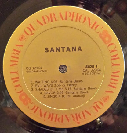 Santana : Santana (LP, Album, Quad, RE)