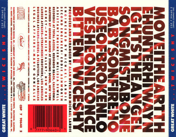 Great White : ...Twice Shy (CD, Album, Cap)