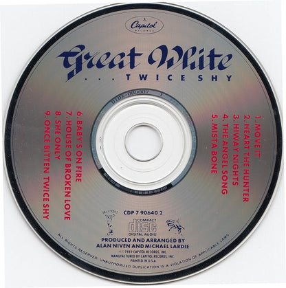 Great White : ...Twice Shy (CD, Album, Cap)