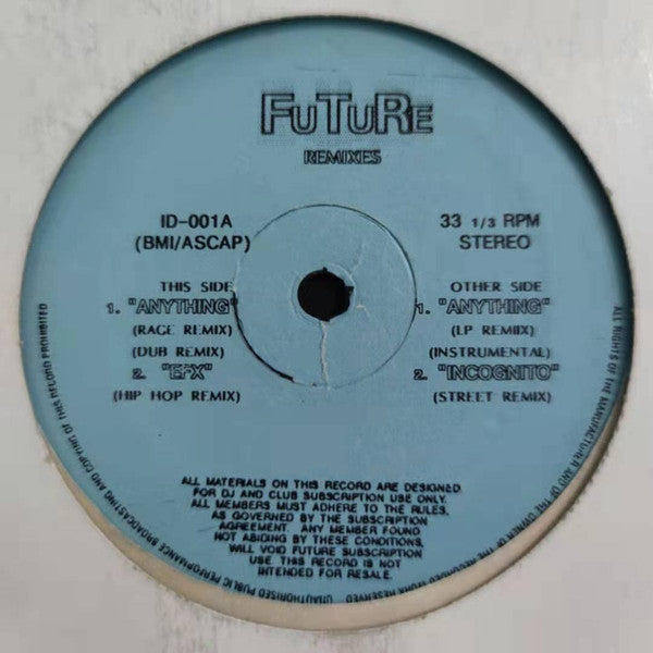 Various : Future Remixes (12", Unofficial)