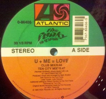 Funky Worm : U+Me=Love (12")