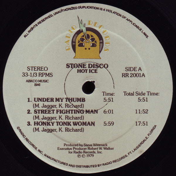 Hot Ice (13) : Stone Disco (LP, Album)