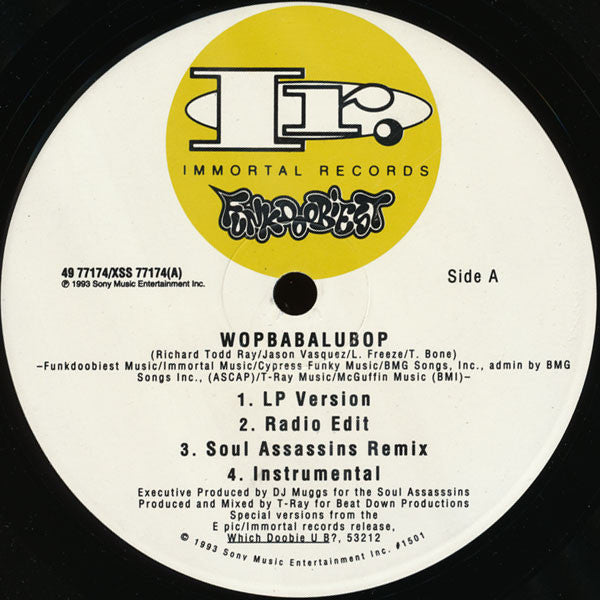 Funkdoobiest : Wopbabalubop / Where's It At (12")