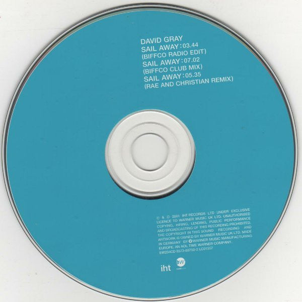 David Gray : Sail Away (CD, Single)