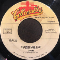Dion (3) / Dion & The Belmonts : Runaround Sue / I Wonder Why (7", Single)