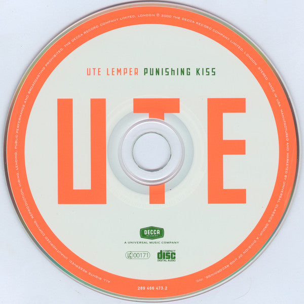Ute Lemper : Punishing Kiss (CD, Album)