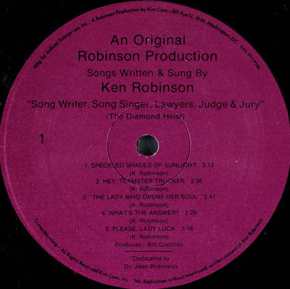 Kenny Robinson (5) : Who Ever Said Justice Has To Be Fair (2xLP)