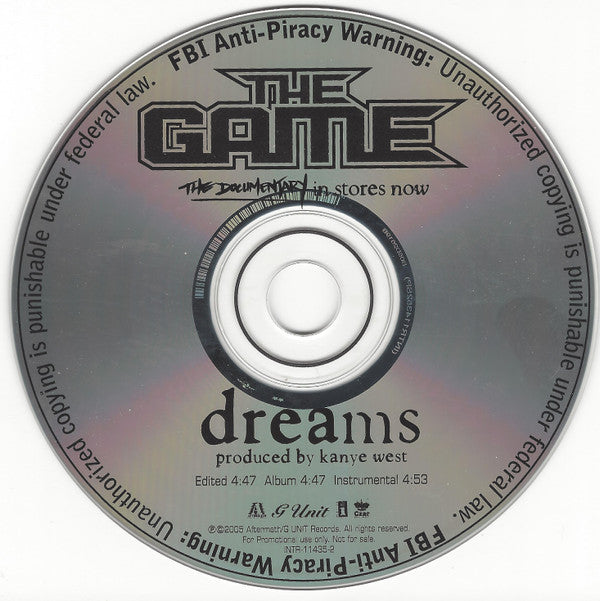 The Game (2) : Dreams (CD, Single, Promo)