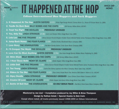 Various : It Happened At The Hop - Edison International Doo Woppers And Sock Hoppers (CD, RSD, Comp, Mono, Ltd)