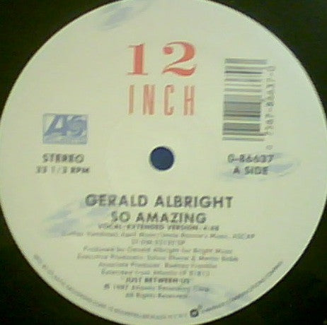 Gerald Albright : So Amazing (12", Single)