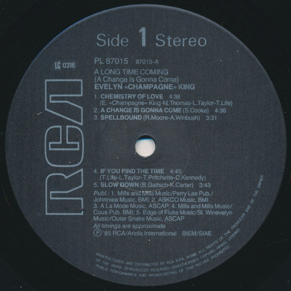 Evelyn King : A Long Time Coming (LP, Album)