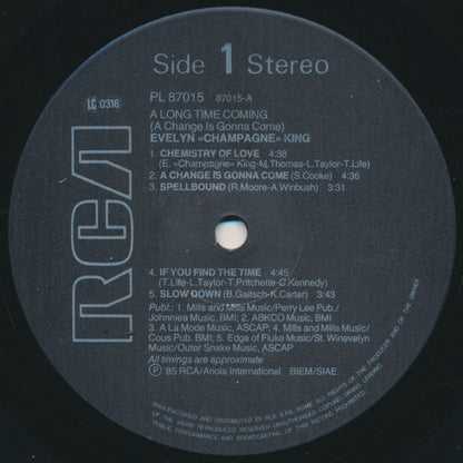 Evelyn King : A Long Time Coming (LP, Album)