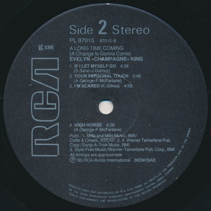 Evelyn King : A Long Time Coming (LP, Album)