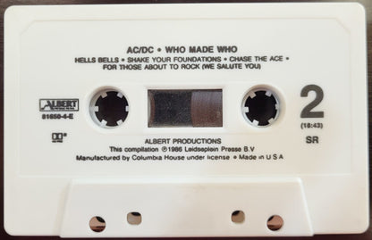 AC/DC : Who Made Who (Cass, Comp, Club, Whi)