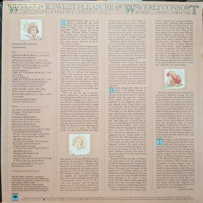 The Waverly Consort, Michael Jaffee : Welcome Sweet Pleasure (Music Of England's Golden Age) (LP, Album, Promo)