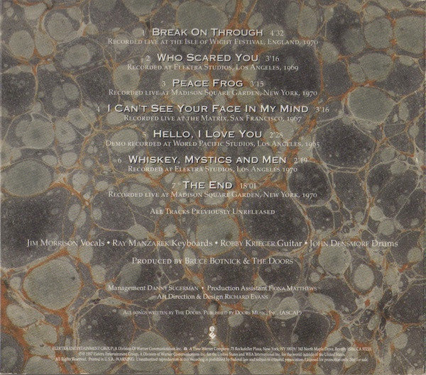 The Doors : Selections From The Forthcoming Box Set (CD, Comp, Promo, Smplr)