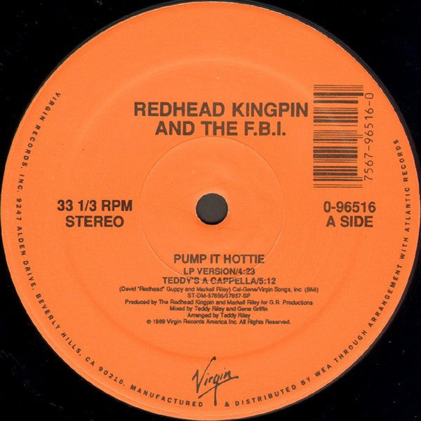 Redhead Kingpin And The FBI : Pump It Hottie (12")