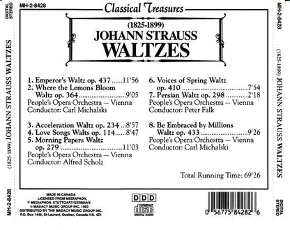People's Opera Orchestra : Johann Strauss Waltzes (CD, Comp)