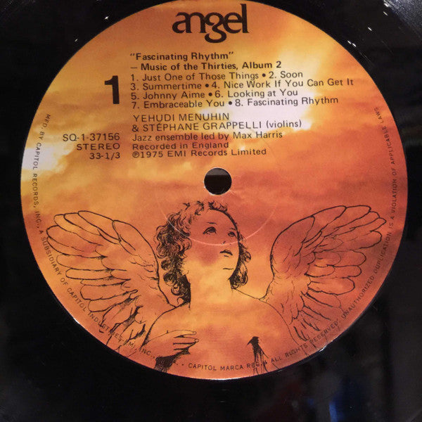 Yehudi Menuhin, Stéphane Grappelli : Fascinating Rhythm (Music Of The Thirties, Album 2) (LP, Quad, RP, Wak)