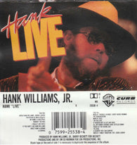 Hank Williams Jr. : Hank "Live" (Cass, Album, SR,)