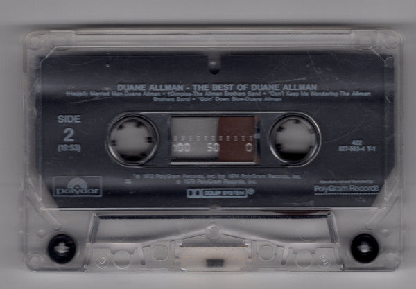 Duane Allman : The Best Of Duane Allman (Cass, Comp, RE)