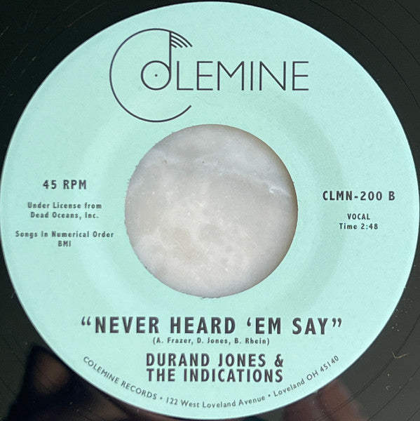 Durand Jones & The Indications : Power To The People (7", Single, Rei)