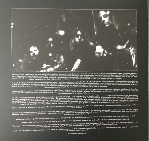 Opeth : Morningrise (2xLP, Album, Ltd, RE, RM, Sil)