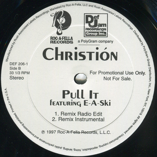 Christión : Bring Back Your Love / Pull It (12", Promo)