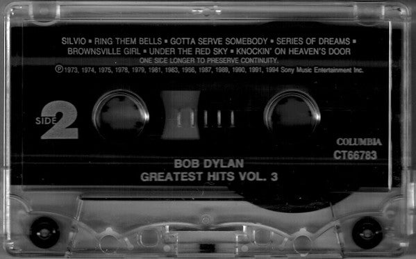 Bob Dylan : Bob Dylan's Greatest Hits Volume 3 (Cass, Comp)
