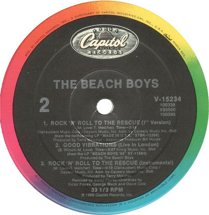 The Beach Boys : Rock 'n' Roll To The Rescue (12", Maxi)