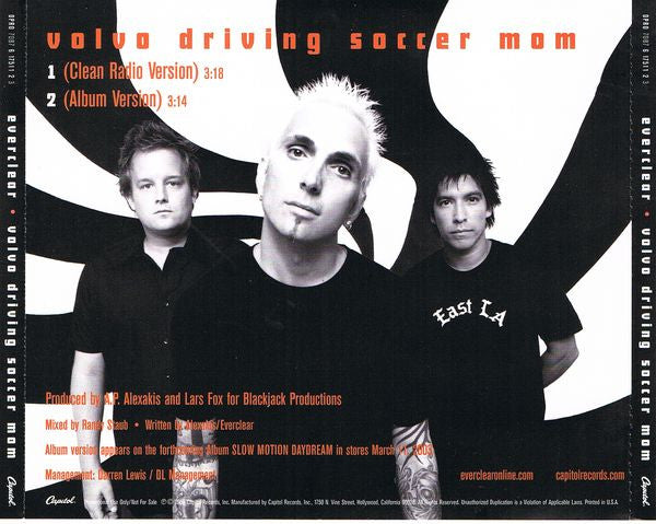 Everclear : Volvo Driving Soccer Mom (CD, Single, Promo)