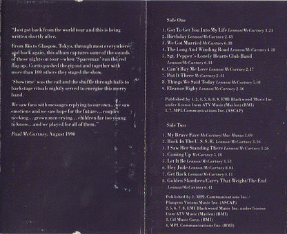 Paul McCartney : Tripping The Live Fantastic - Highlights! (Cass, Album, Club)