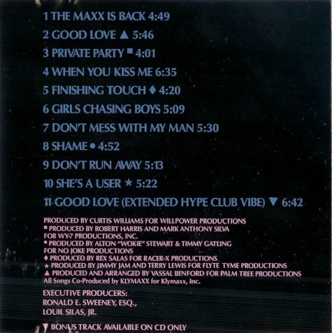 Klymaxx : The Maxx Is Back (CD, Album)