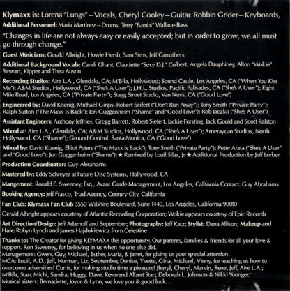 Klymaxx : The Maxx Is Back (CD, Album)