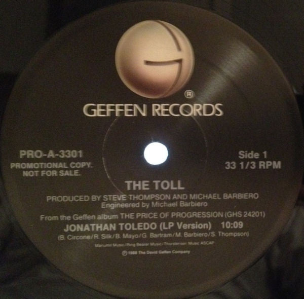 The Toll : Jonathan Toledo (12", Promo)
