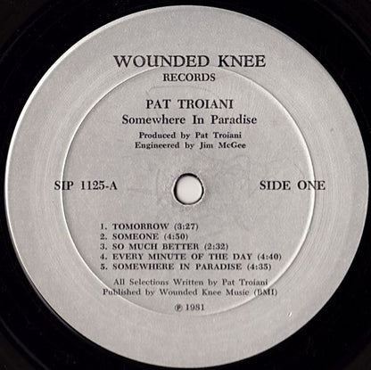 Pat Troiani : Somewhere In Paradise (LP, Album)