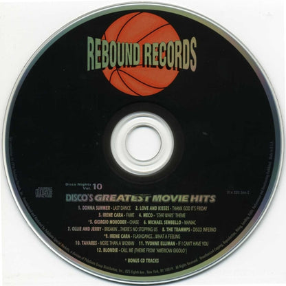 Various : Disco's Greatest Movie Hits (Disco Nights Vol. 10) (CD, Comp)