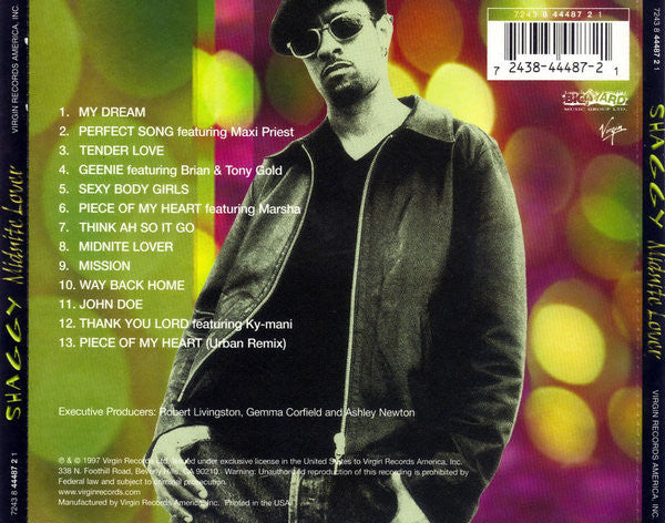 Shaggy : Midnite Lover (CD, Album)