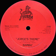 Bambu : I Don't Wanna Lose It / Jorge's Theme (12")