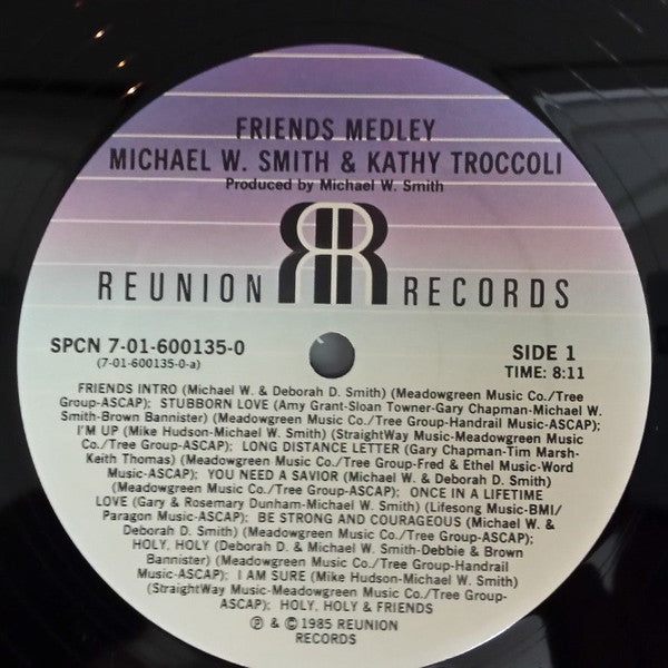 Michael W. Smith & Kathy Troccoli : The Friends Medley (12", Maxi)