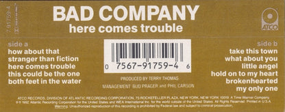 Bad Company (3) : Here Comes Trouble (Cass, Album, SR)