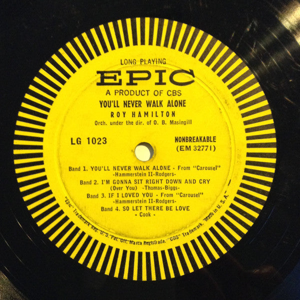 Roy Hamilton (5) : You'll Never Walk Alone (10", Album)