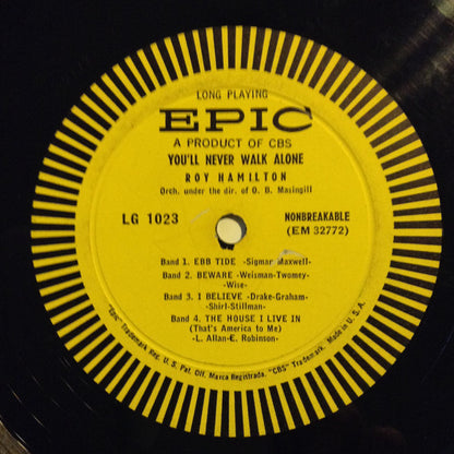 Roy Hamilton (5) : You'll Never Walk Alone (10", Album)