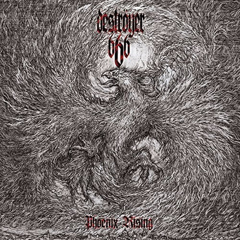 Deströyer 666 ‎– Phoenix Rising (Clear vinyl With Red, Grey And Black Splatter )