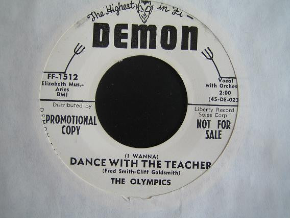 The Olympics : (I Wanna) Dance With The Teacher (7", Promo)