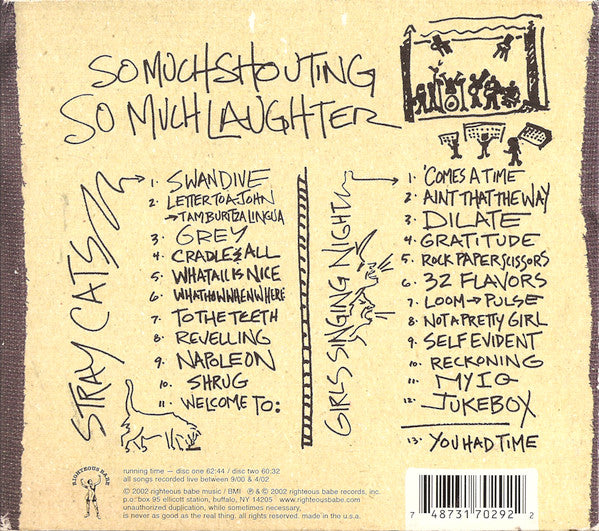 Ani DiFranco : So Much Shouting, So Much Laughter (2xCD)
